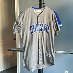 Javier Baez Chicago Cubs gray jersey